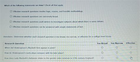 Solved Which Of The Following Statements Are True Check All Chegg