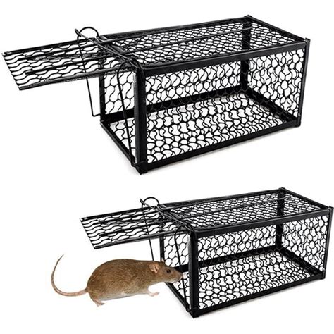 Piège à Souris Humain 2Pcs Cage Piège de Capture Piège de Capture