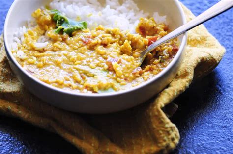 Spicy Coconut Red Lentil Dal Moon And Spoon And Yum