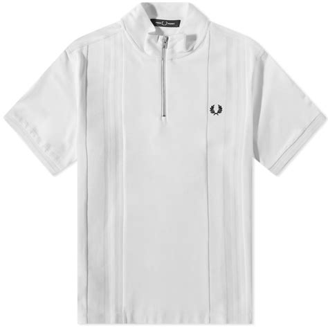 Fred Perry Rib Insert Polo Shirt Ecru End Gb