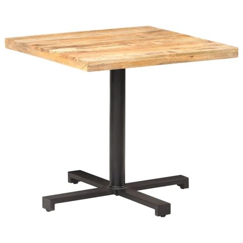 Bistrotisch Quadratisch X X Cm Raues Mangoholz Weddig