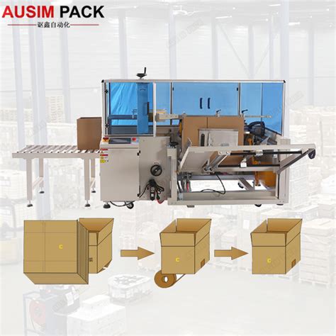 Hot Melt Glue Carton Forming Machine Case Erector With Bottom Sealer