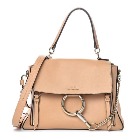 Chloe Calfskin Small Faye Day Shoulder Bag Blush Nude Fashionphile