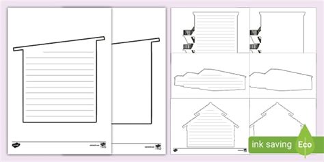 New Houses And Homes Writing Templates Lehrer Gemacht