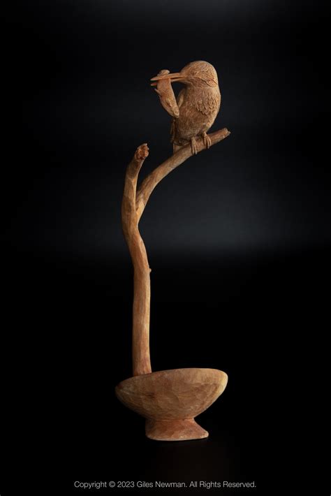 The Fisherman Kingfisher Spoon Carving Giles Newman