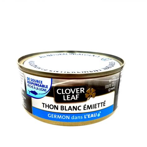 White Tuna Flaked In Water Clover Leaf Aubut 3354