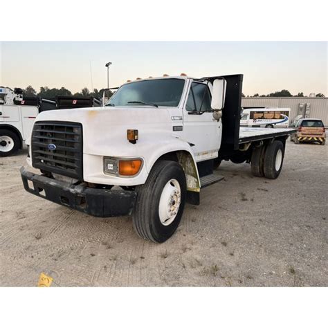 1995 Ford F Series Flatbed Dump Truck J M Wood Auction Company Inc