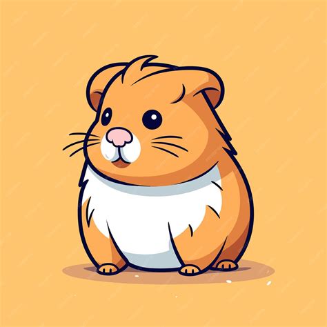 Premium Vector Vector Of A Cute Hamster Perched On A Vibrant Yellow