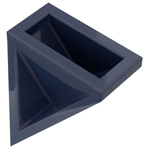 LEGO Dark Blue Slope 1 X 2 45 Double Inverted With Open Bottom