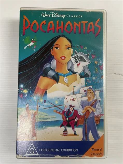 Pocahontas Walt Disney Vhs Video Cassette Tape Clear Small Box Pal G