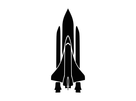 Space Shuttle Svg Space Ship Svg Silhouette Cutting File Etsy Uk