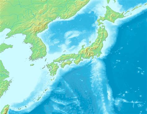 Filetopographic Map Of Japanpng Wikimedia Commons