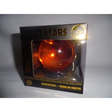 Réplique Dragon Ball Boule de Cristal 3 étoiles 75 mm socle ABYstyle