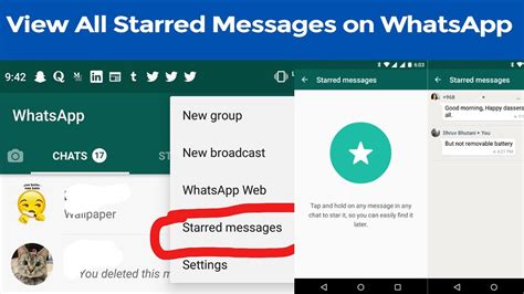 How To View All Starred Messages On Whatsapp Youtube