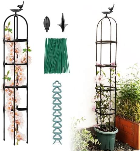 Amazon April SWorld Garden Obelisk Trellis For Climbing Plants