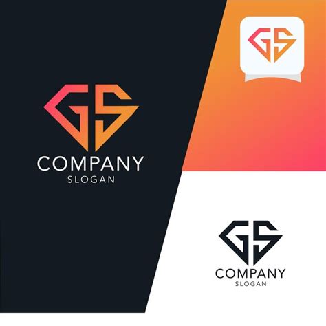 Premium Vector Modern Monogram Initial Letter Gs Logo Design Template