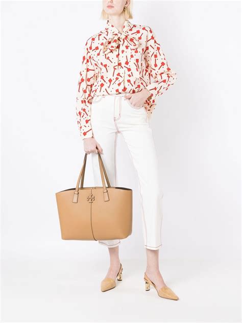 Tory Burch Lollipop Jacquard Pussy Bow Blouse Farfetch