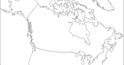 Outline Map of North America | Notes For SEE