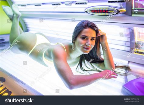 Beautiful Sexy Woman Bikini Tanning Solarium Stock Photo Shutterstock