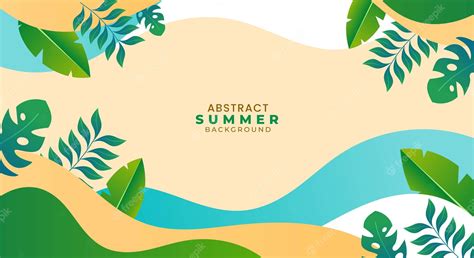 Premium Vector | Tropical summer background