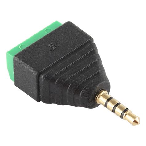 Buy Mm Pin Trrs Male Audio Connector To Screw Terminal Adapter