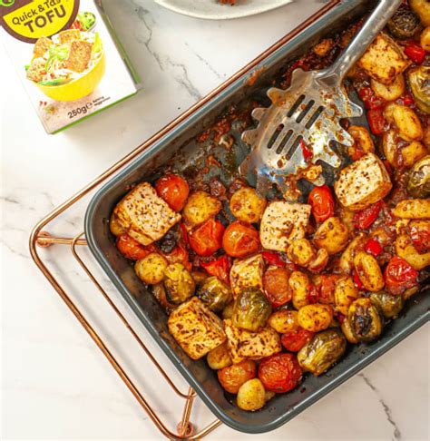 Mediterranean Tofu And Gnocchi Traybake Cauldron Foods