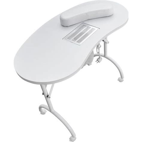 Table manucure pliante avec aspirateur BEAUTÉ LIVE SWAN Blanc