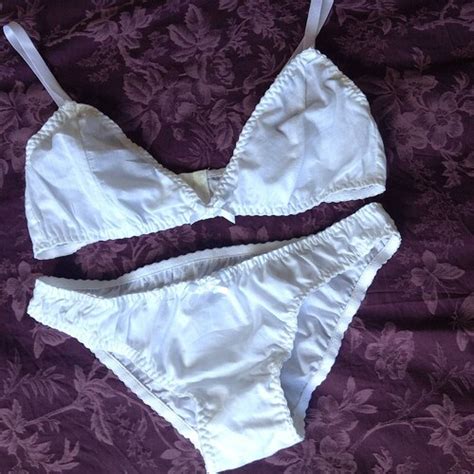 White Organic Cotton Lingerie Organic Underwear Organic Etsy