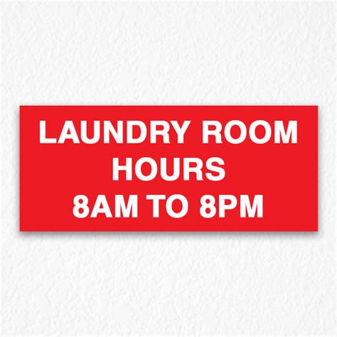 Laundry Room Sign - HPD Signs NYC