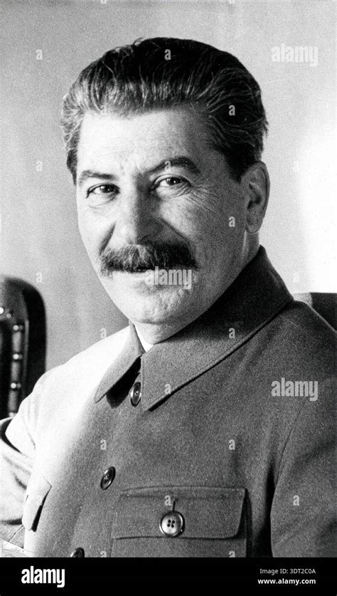 detailed close  portrait   shows soviet leader joseph