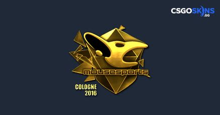 Sticker Mousesports Gold Cologne 2016 CSGOSKINS GG