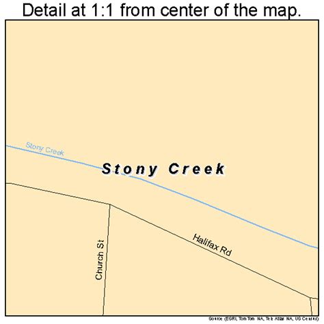 Stony Creek Virginia Street Map 5175840