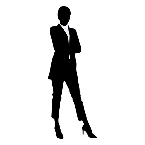 Free Business Woman Confident Silhouette 22246361 Png With Transparent