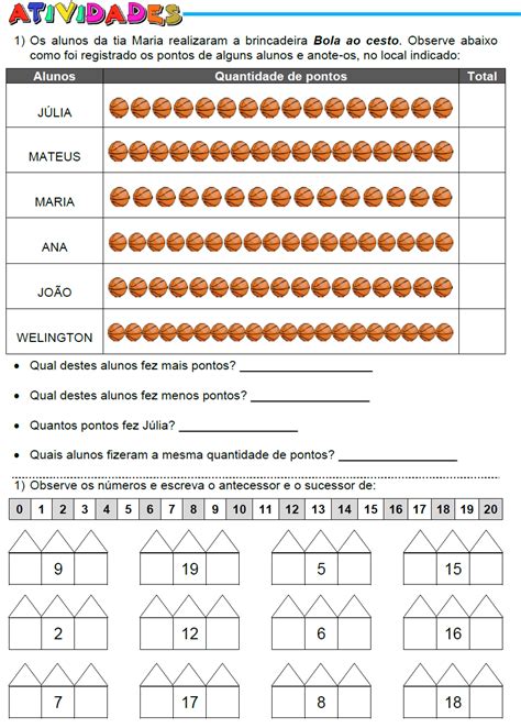 Atividades Para Educadores Gr Fico E Outras Atividades Para O Ano