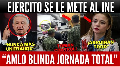 Amlo Cuela Ejercito Al Ine Taddei Se Vol Barda Amlo Blinda Jornada