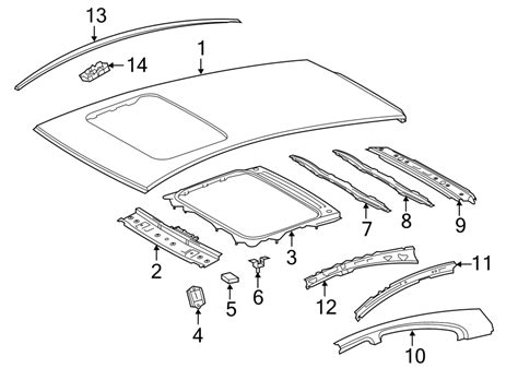 TOYOTA Prius C Roof Molding W O SUNROOF W SUNROOF 7555252190