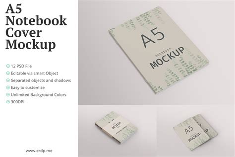 A5 Notebook Cover Mockup Graphic By Erdpme · Creative Fabrica