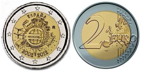 2 euro 10 Aniversario de la Circulación del Euro 2012 España Foronum