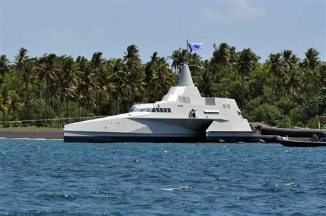 Stealth Trimaran Fast Attack Craft For Indonesian Navy Marine Jet Power