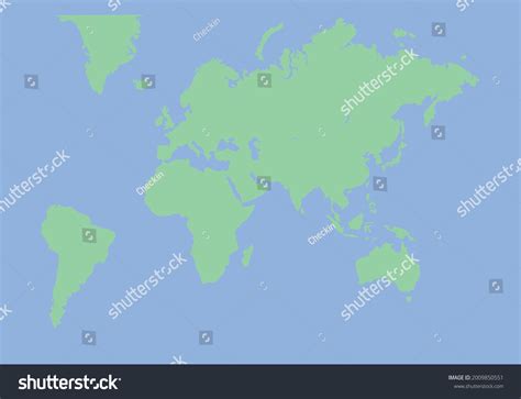 World Map Background Green Blue Color Stock Vector (Royalty Free ...