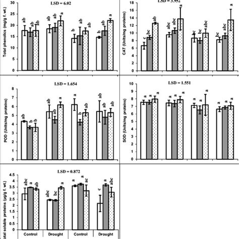 Total Phenolics Activities Of Enzymatic Antioxidants Catalase CAT