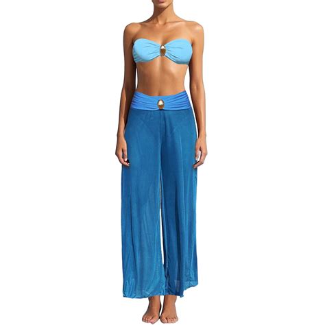 RUTAYY Swimwear Women 2025 Solid Color Bikini 3PCS Beach Split Swimsuit Set Summer Swim Wear