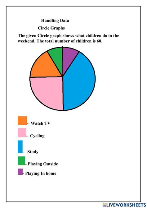 Circle Graphs By Nitant Worksheet Live Worksheets