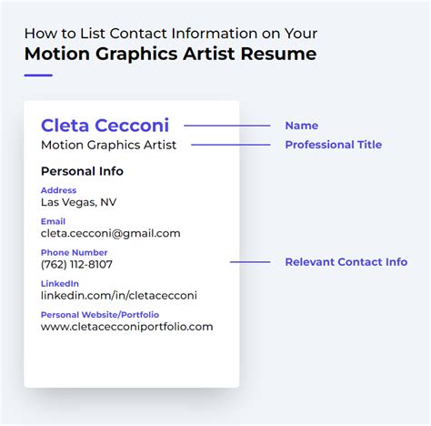 Motion Graphics Artist Resume Examples And Templates