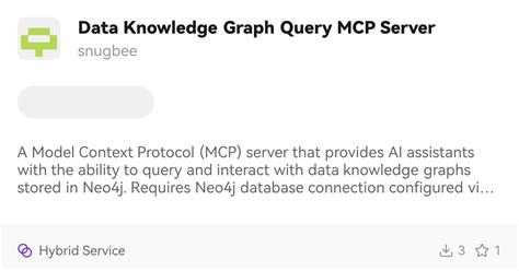 Data Knowledge Graph Query MCP Serve LobeHub