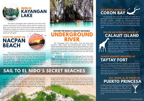 Palawan Philippines Travel Guide Brochure On Behance