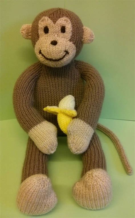 Knitted Monkey Sarah Keen Pattern Knitted Wild Animals This