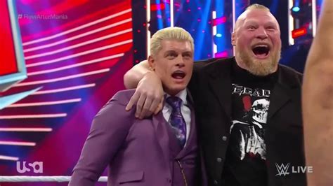 Wwe Raw Results Brock Lesnar Betrays Cody Rhodes And Mercilessly Beats