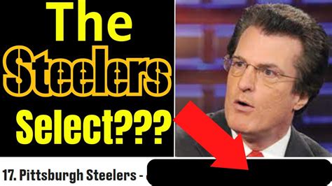 Mel Kiper Jr Mock Drafts Steelers Pick At 17 Youtube