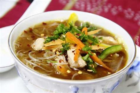 Chicken Soup with Rice Vermicelli Recipe